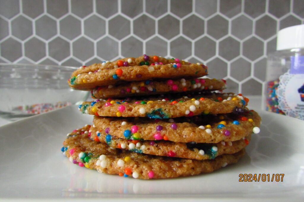 Rainbow sprinkles sugar cookies